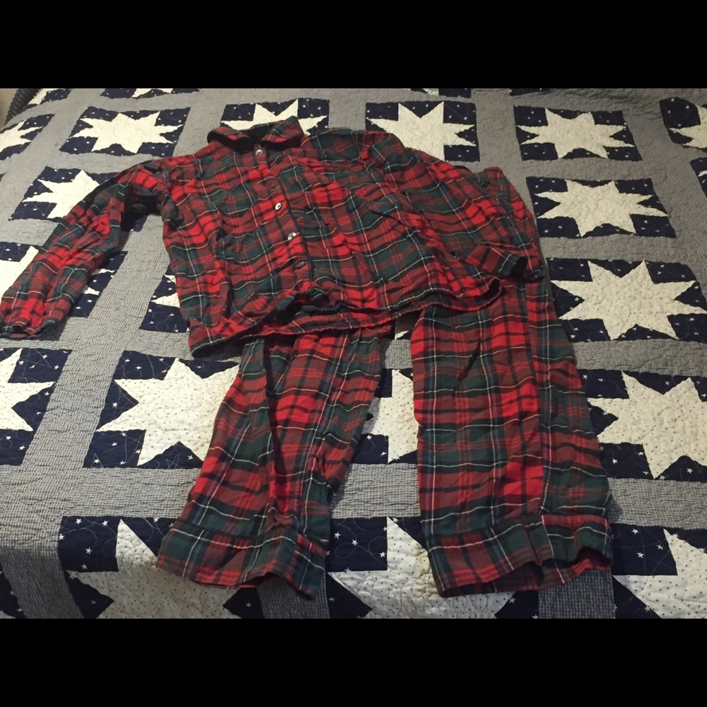 J.Crew plaid pajama set
